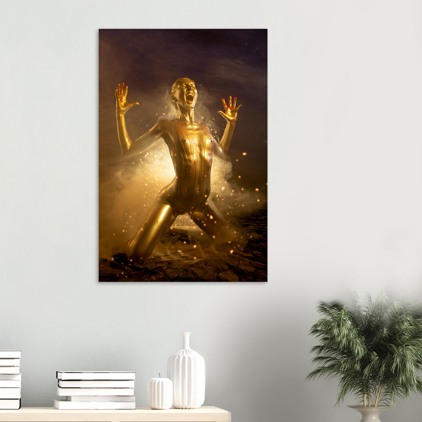 Fire Ritual - Aluminum Print