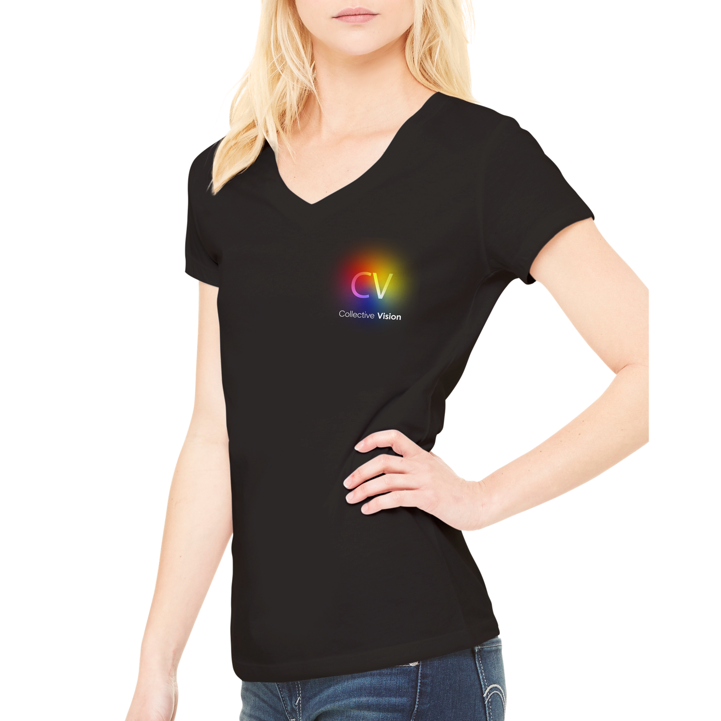 The Nicole Premium Womens V-Neck T-shirt