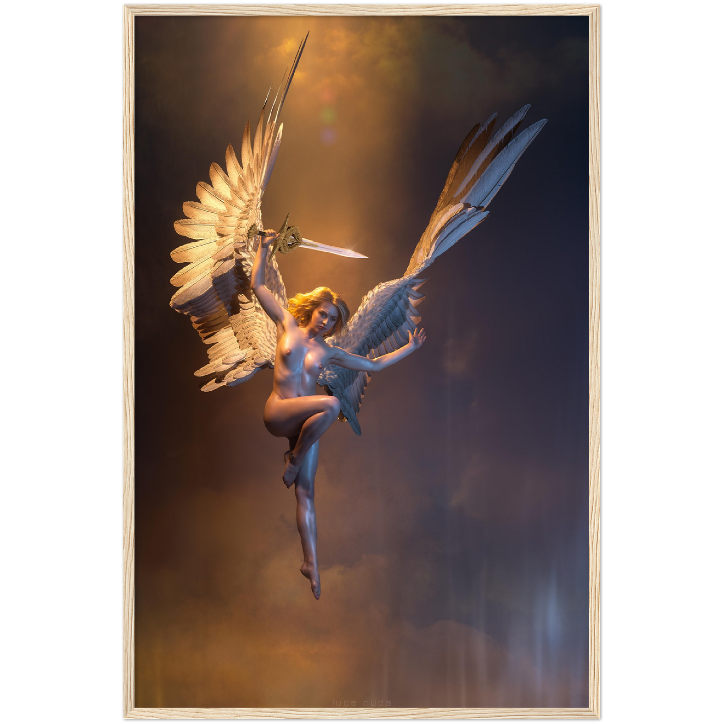 Divine Retribution.        Premium Semi-Glossy Paper Wooden Framed Poster