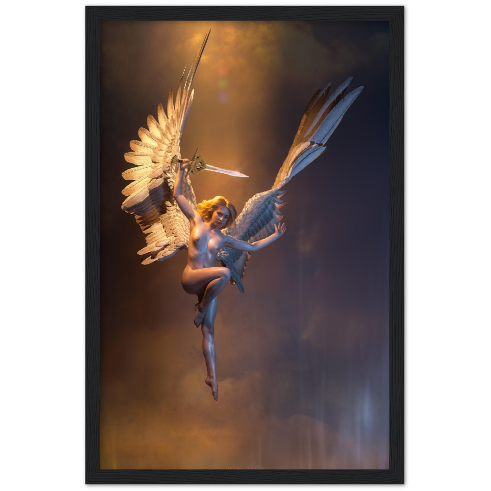 Divine Retribution.        Premium Semi-Glossy Paper Wooden Framed Poster