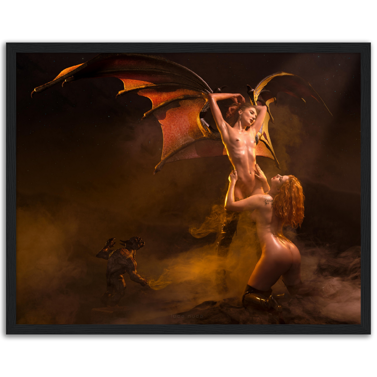 Demon Queen - Premium Semi-Glossy Paper Wooden Framed Poster