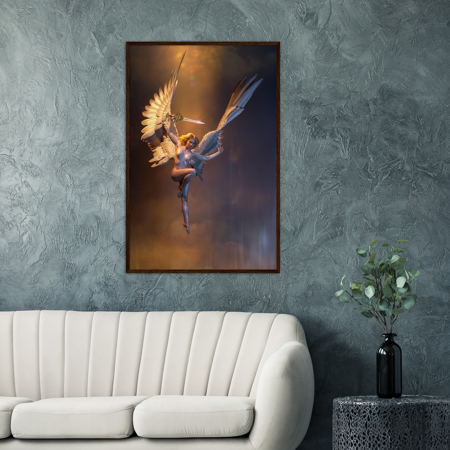 Divine Retribution.        Premium Semi-Glossy Paper Wooden Framed Poster