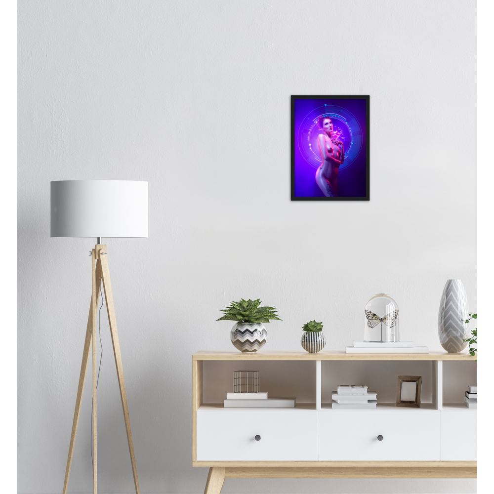 Premium Semi-Glossy Paper Wooden Framed Poster