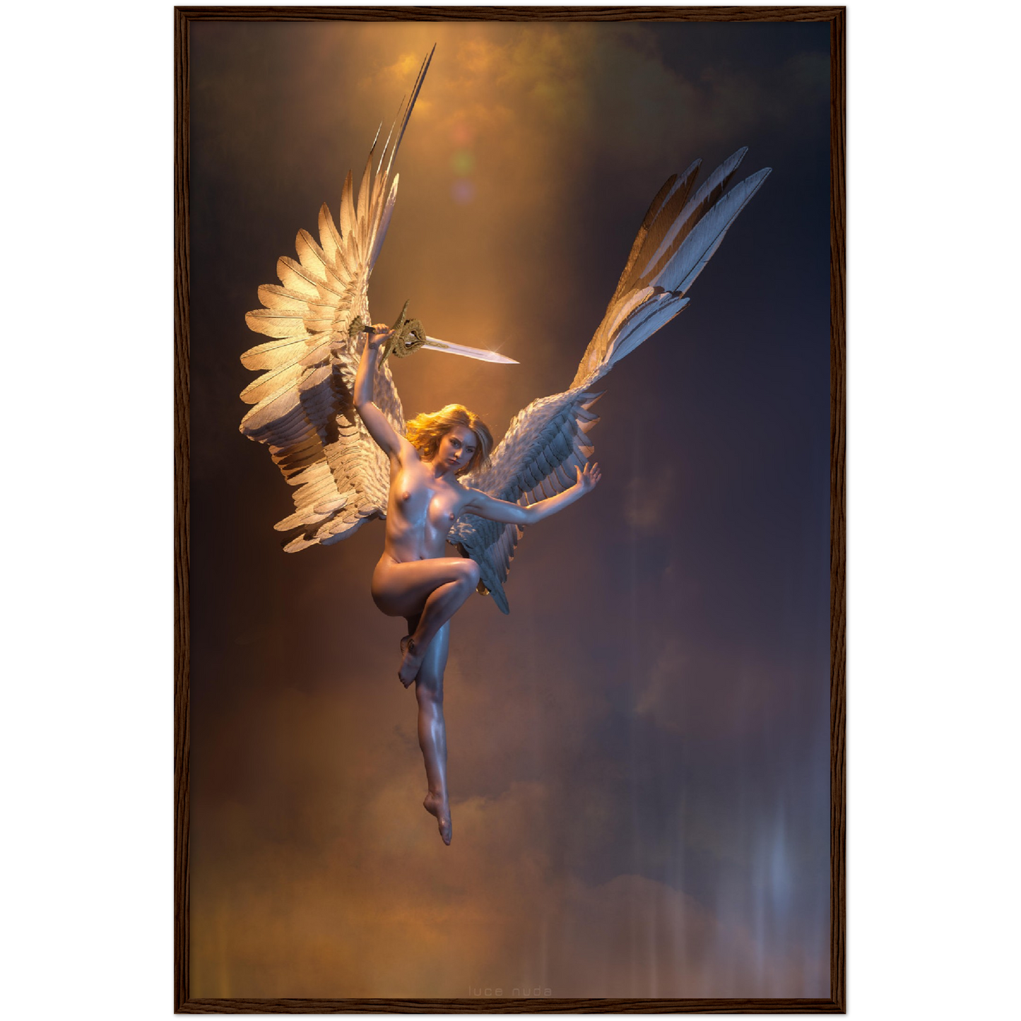 Divine Retribution.        Premium Semi-Glossy Paper Wooden Framed Poster