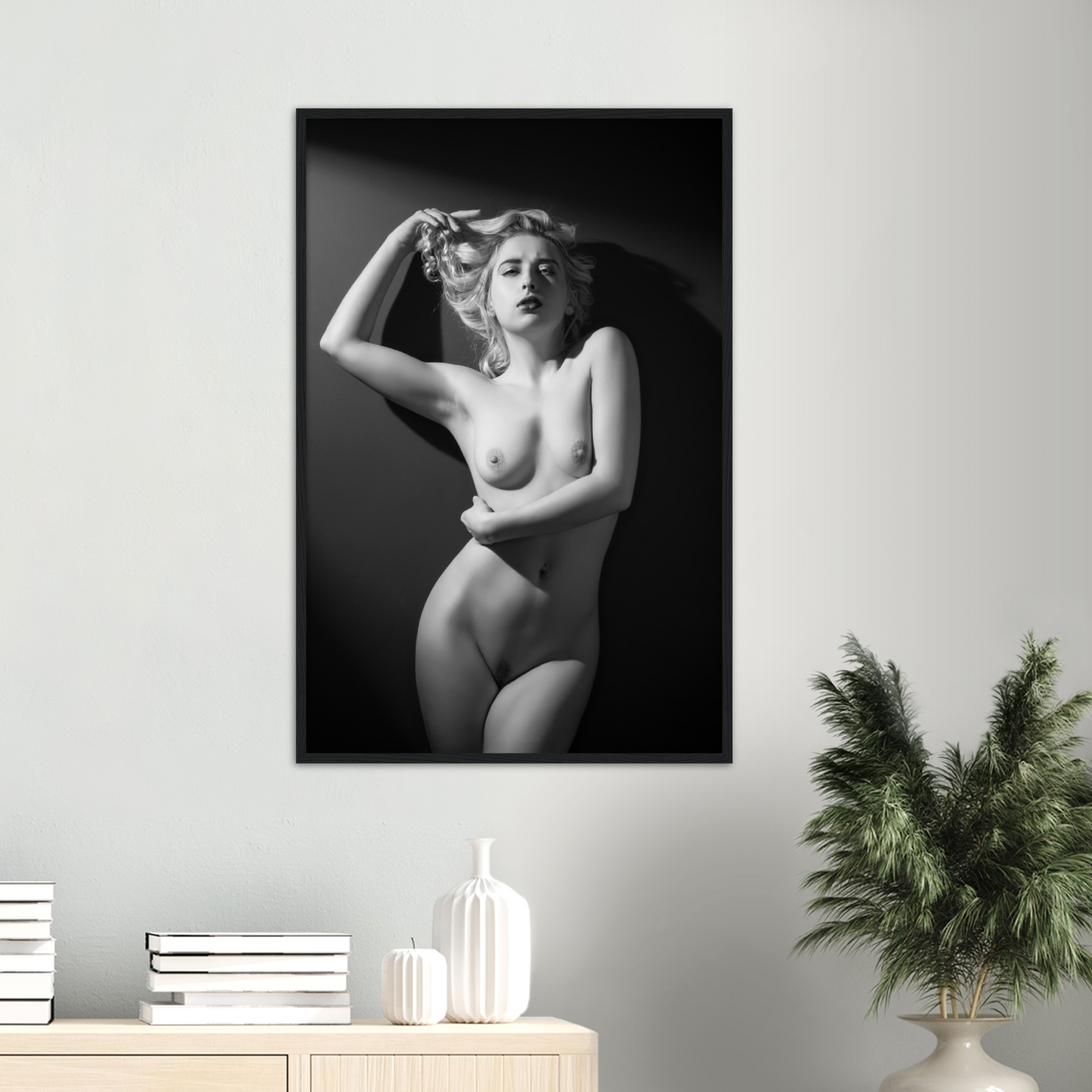 Premium Semi-Glossy Paper Wooden Framed Poster