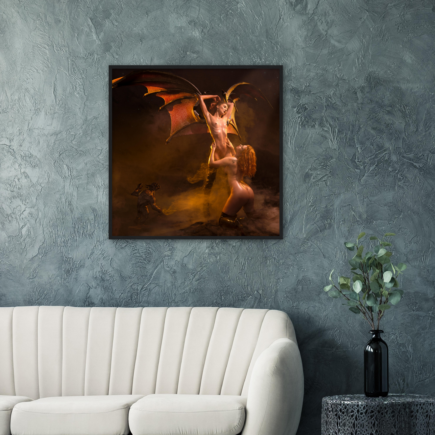 Demon Queen - Premium Semi-Glossy Paper Wooden Framed Poster